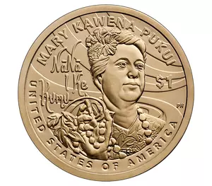 2025 1-dollar - P - Mary Kawena Pukui reverse